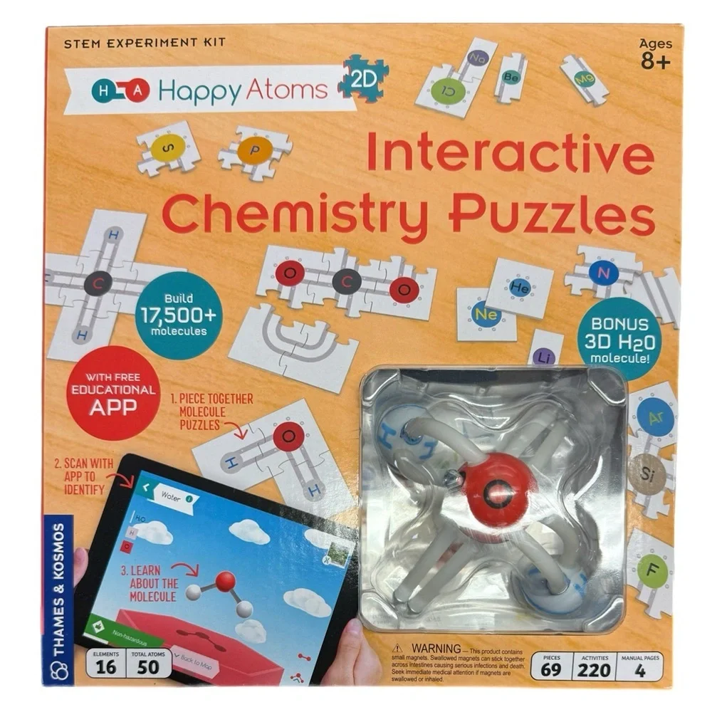 NEW Sealed Happy Atoms STEM Chemistry Learning Kit